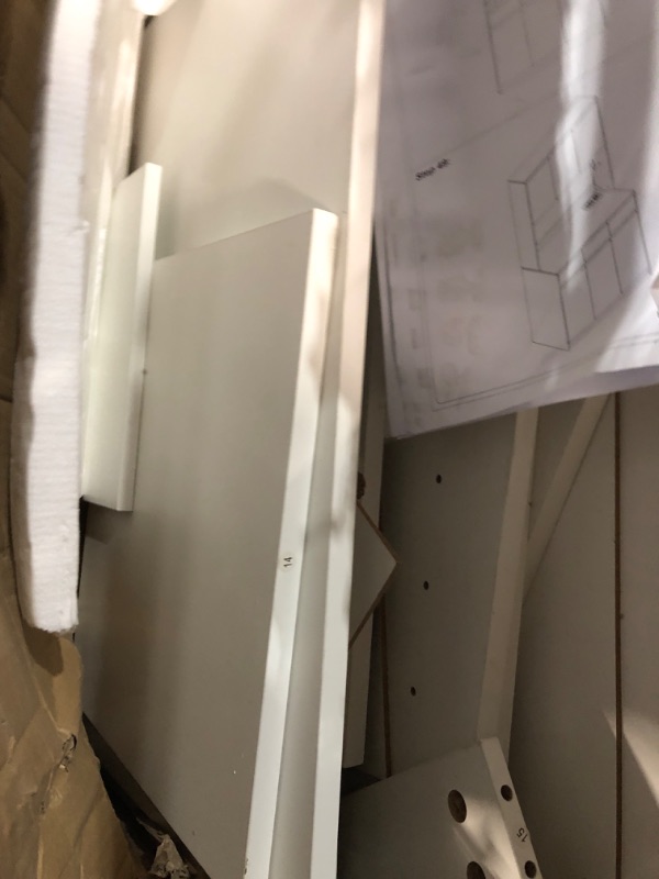 Photo 6 of ***NONREFUNDABLE - DAMAGED - INCOMPLETE - SEE COMMENTS***
GarveeHome 71" Tall Kitchen Pantry Cabinet, Kitchen Hutch Storage Cabinet with Led Lights and Power Outlets, Food Pantry Cabinet with Microwave Stand, Adjustable Shelves, Handless Design, White