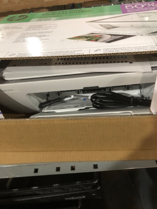 Photo 1 of ***NON REFUNDABLE, PARTS ONLY, NON-FUNCTIONAL***HP DeskJet 2855e Wireless All-in-One Color Inkjet Printer, Scanner, Copier, Best-for-home, 3 months of Instant Ink included (588S5A)