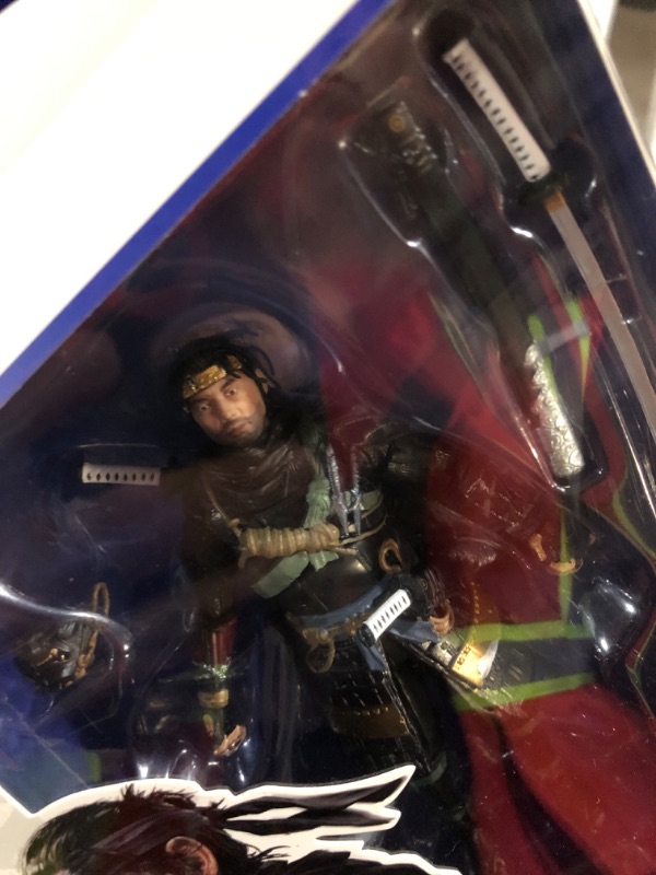 Photo 1 of PlayStation, Ghost of Tsushima, 6” Jin Sakai Samurai Action Figure & 2 Accessories, The Shapes Collection, for PS5 Fans & Collectors Ages 17+