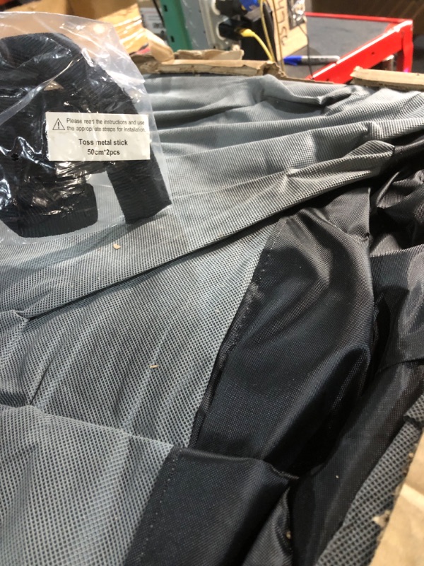 Photo 1 of RVMasking 7 Layers Top Heavy Duty 5th Wheel RV Cover with 4 Tire Covers for 34'1"-37', Windproof Rip-Stop Anti-UV RV Cover, Dark Gray
