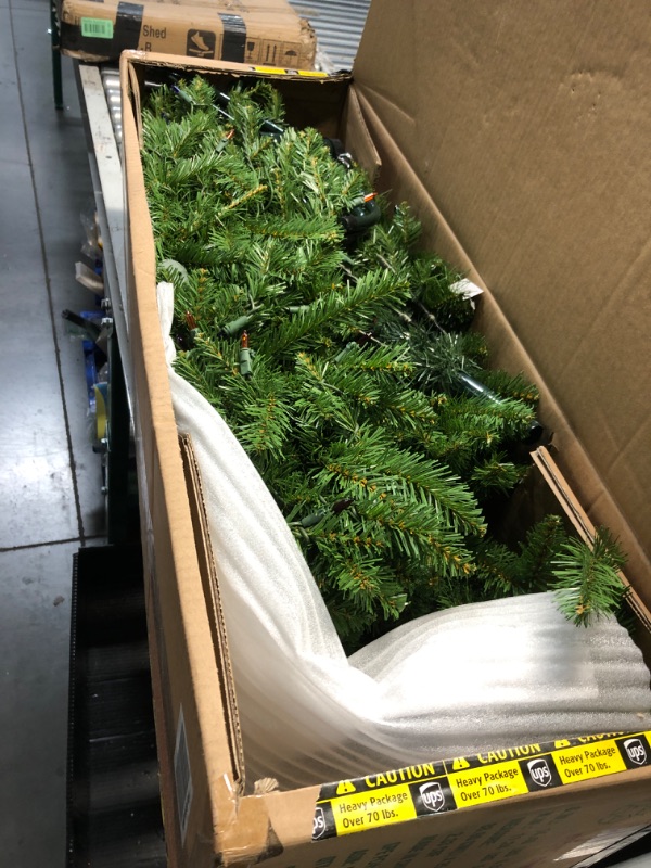 Photo 2 of ***USED - LIKELY MISSING PARTS - UNABLE TO TEST***
National Tree Company Artificial Pre-Lit Slim Christmas Tree Green Kingswood Fir Multicolor Lights Includes Stand 6.5 Feet