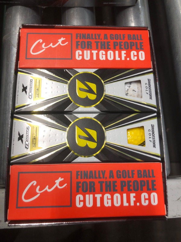 Photo 2 of  Golf Balls (Optic Yellow, 12pk) 1 Sleeve 2022 DIFFERENT BRANDS*Bridgestone & Cutred
