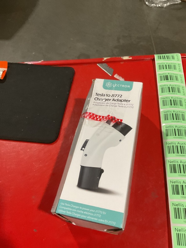 Photo 2 of [Only for J1772 EVs ] Lectron - Tesla to J1772 Charging Adapter, Max 48A & 250V - Compatible with Tesla High Powered Connectors, Destination Chargers, and Mobile Connectors (White)