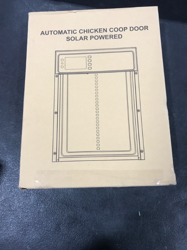 Photo 1 of NyPots Automatic Chicken Coop Door Solar Powered, LCD Display Automatic Chicken Door with Timer & Light Sensor Mix 4Modes, Aluminum Alloy Chicken Door, Range 20M Remote Control Solar Chicken Coop Door