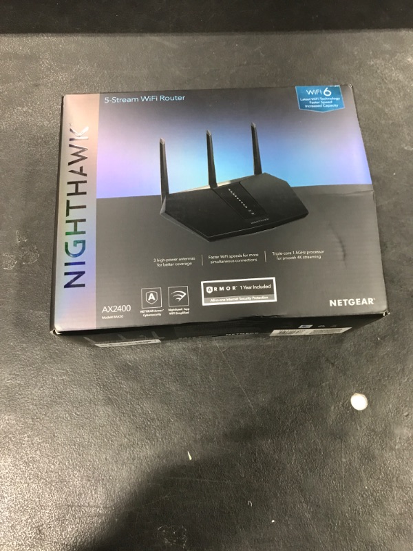 Photo 2 of Netgear Nighthawk RAX30 AX2400 Wireless Dual-Band Gigabit Router