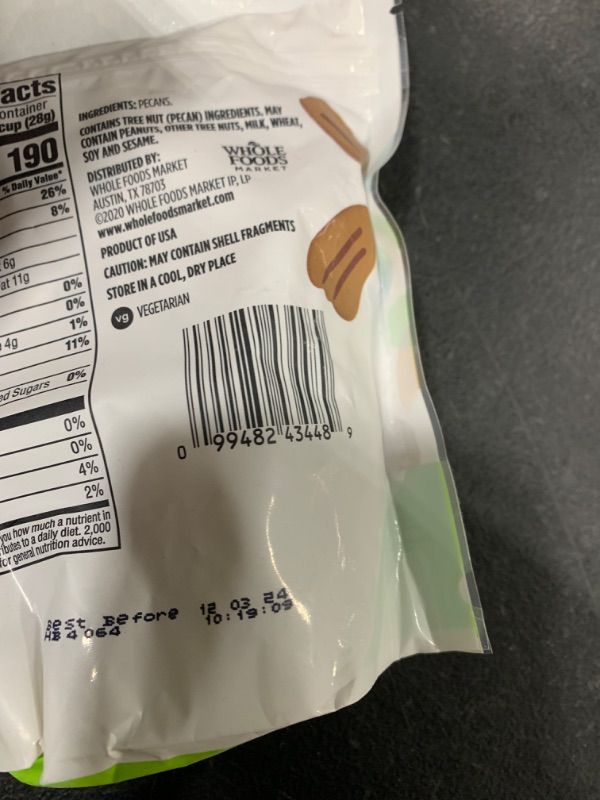 Photo 1 of 365 By Whole Foods Market, Pecan Halves Organic, 8 Ounce
