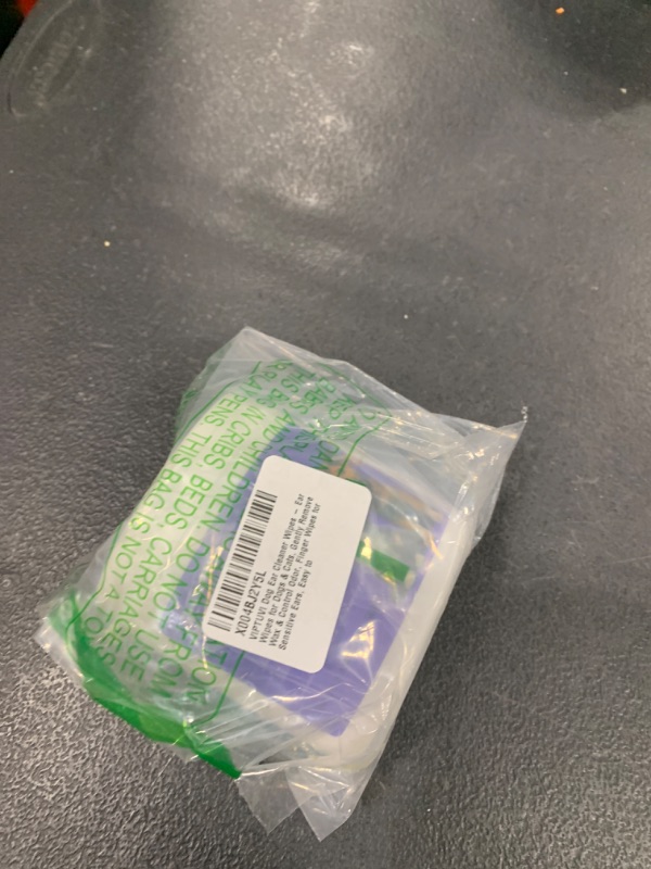 Photo 1 of VIPTUVI Dog Ear Finger Wipes - Gentle Ear Cleaner for Dogs & Cats, Removes Wax & Controls Odor, 50 Count Natural Finger Wipes for Sensitive Ears