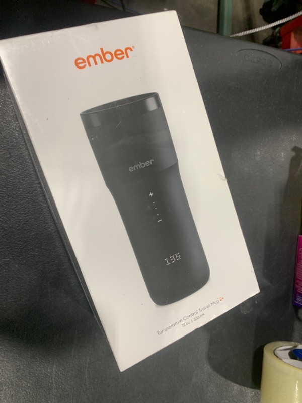 Photo 2 of Ember Travel Mug 2+, 12 oz, Temperature Control Smart Travel Mug, Black (with Apple Find My)