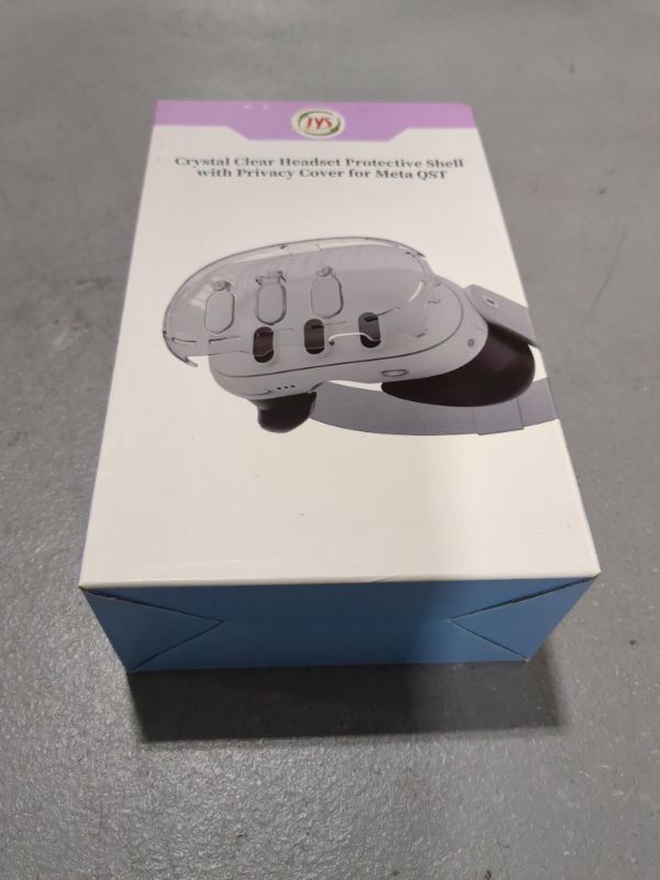 Photo 1 of EJGAME VR Headset Shell Protective Cover for Meta Quest 3,Transparent Protective Cover with Precise Hole,Preventing Dust Collisions and Scratches (Blue)