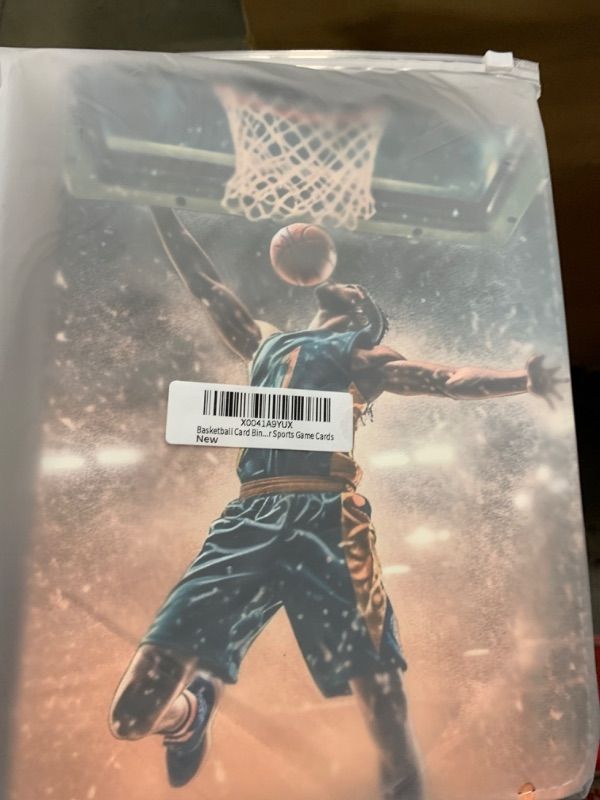 Photo 1 of Basketball Card Binder 400 Pockets - Basketball Card Binder with Sleeves, Sports Card Binder Collectible Trading Card Albums Organizer Case Fits 400 Cards with 50 Removable for Sports Game Cards