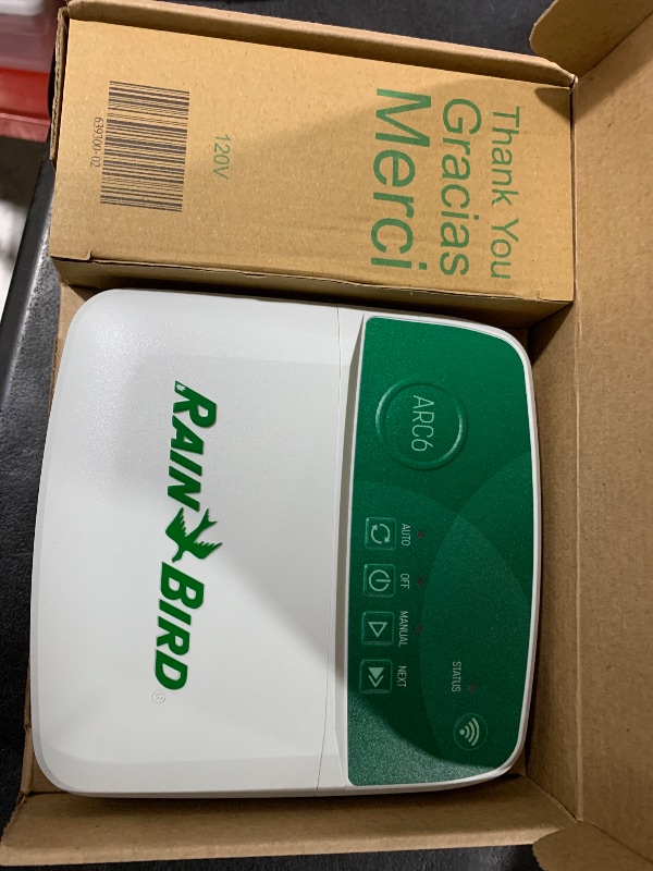 Photo 1 of Rain Bird ARC6 App-Based Indoor Smart Irrigation WiFi Timer/Controller, 6-Zone/Station, EPA WaterSense Certified, Compatible with Alexa