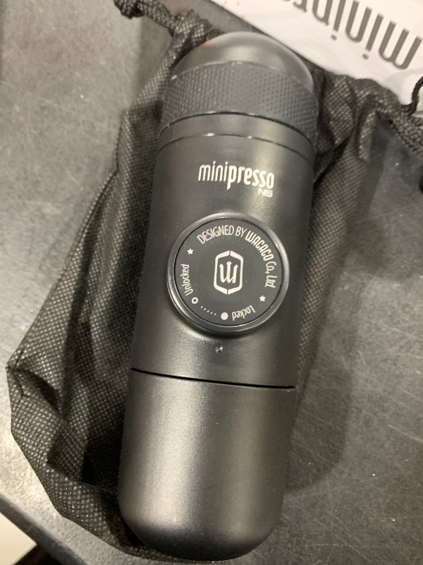 Photo 1 of WACACO Minipresso NS, Portable Espresso Machine, Compatible Original NS Capsules, Travel Coffee Maker, Manually Operated from Piston Action