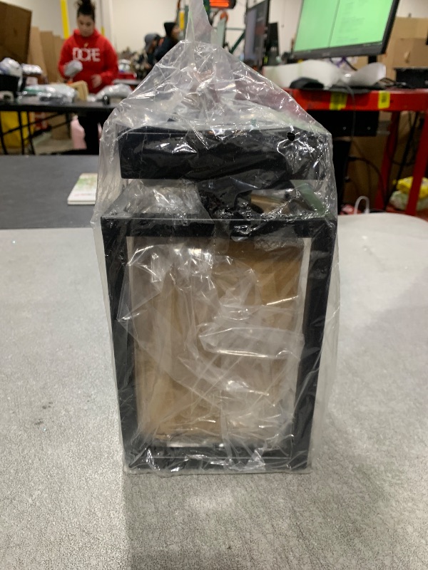 Photo 1 of Mayful Flush Mount Ceiling Light Fixture with Clear Glass Shade, Farmhouse Black Metal Frame Light Fixture for Kitchen Island Entryway Porch Foyer Dining Room, E26 Ceramic Base