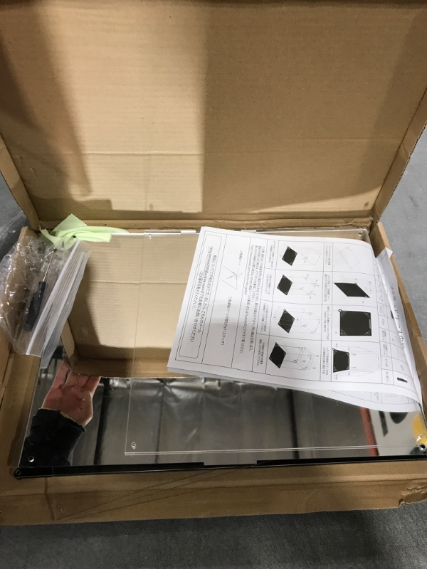 Photo 1 of Acrylic Display Case Clear Action Figure Display Case with Mirrored Back, Dustproof Storage Display Box Alternative Glass Case for Collectibles Figures Models Doll Toys (15.7x12x12 inch, 40x30x30cm)