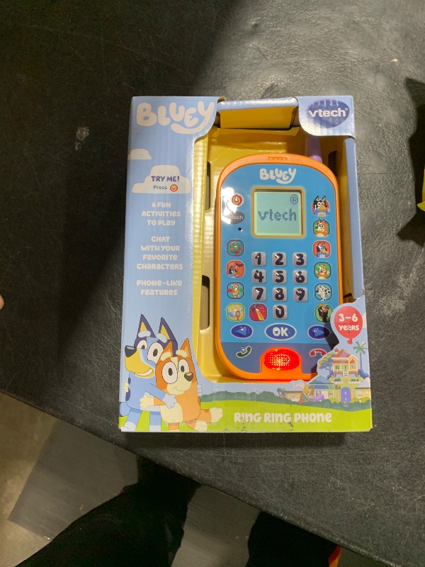 Photo 1 of VTech Bluey Ring Ring Learning Phone, Official Bluey Toy, Interactive Role Play Phone, Toy Phone with Voice Activation, Games & Numbers, Educational Gift for Children Ages 3, 4+ Years, English Version