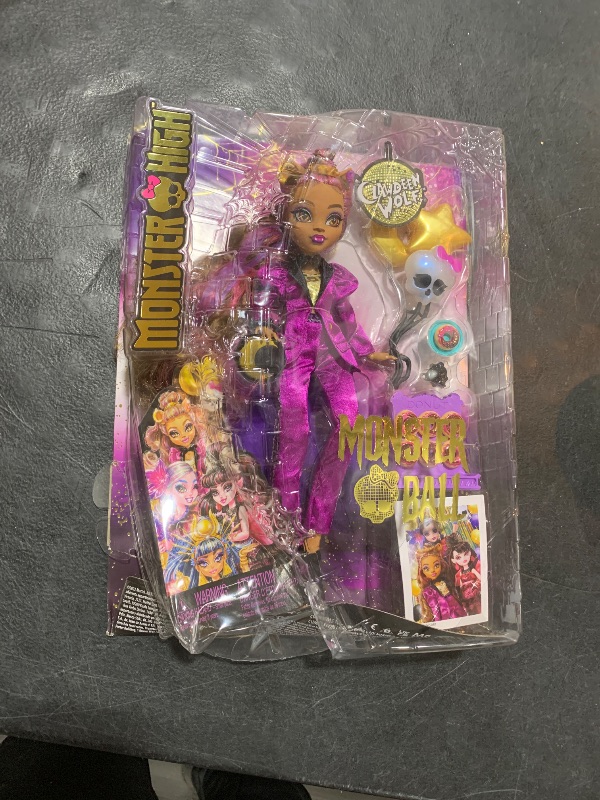 Photo 2 of Monster High Doll, Clawdeen Wolf in Monster Ball Party Fashion with Themed Accessories Including Balloons