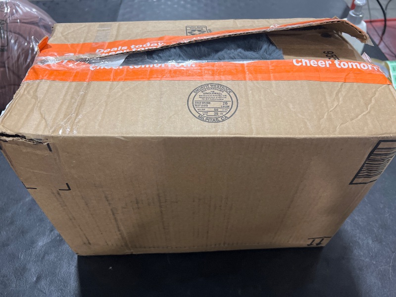 Photo 1 of tianxinbaobei Faux Fur Couch Cover,Rabbit Plush Couch Cover,Non-Slip Couch Cover Furniture Protector (Dark Grey, 36"x82"/4-Seater Sofa Cover)