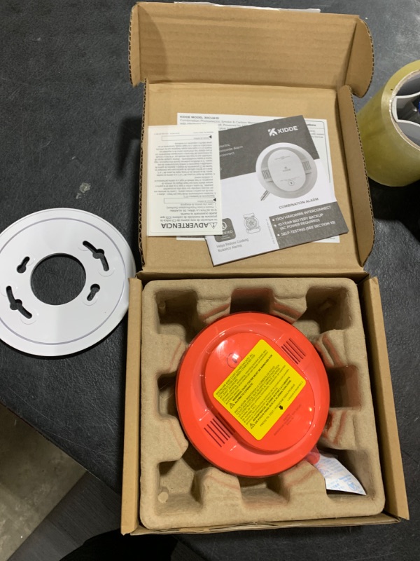 Photo 1 of Kidde Hardwired Smoke & Carbon Monoxide Detector, 10-Year Battery Backup, Interconnectable LED Warning Light Indicators