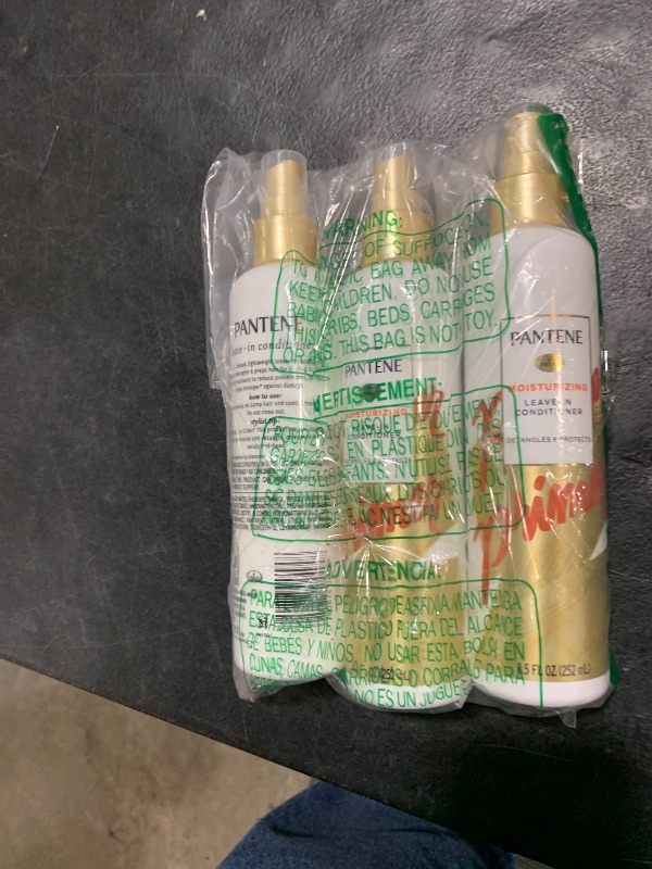 Photo 1 of Pantene Conditioning Mist Detangler, Nutrient Boost, Pro-V Repair and Protect for Damaged Hair, 8.5 oz, 3 count