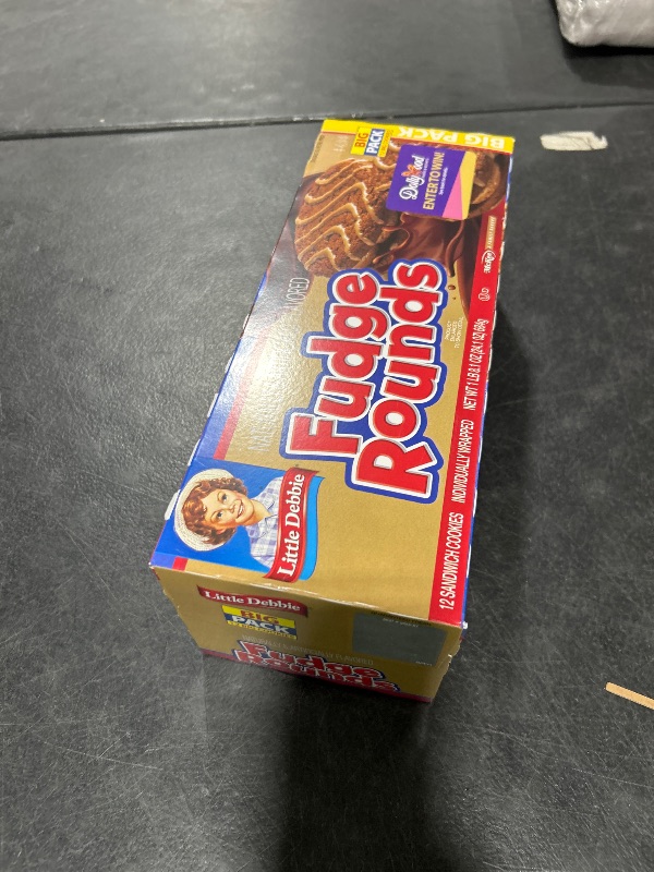 Photo 1 of Little Debbie Fudge Rounds Big Pack, 24.1 OZ Box -- EXP DEC 1` 2024