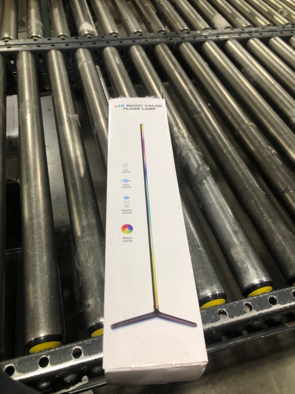 Photo 1 of CCACC Corner Floor Lamp, 65" Smart RGB Color Changing LED Floor Lamp with APP and Remote Control, Modern Mood Lighting Corner Lamp with Music Sync, DIY Mode & Timing for Living Room Gaming Room