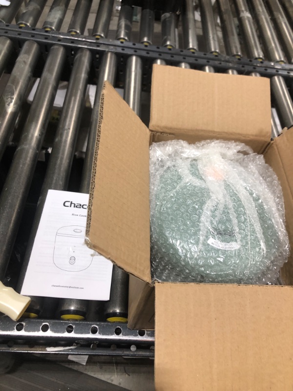 Photo 1 of CHACEEF Mini Rice Cooker 2-Cups Uncooked, 1.2L Small Rice Cooker with Non-stick Pot, Mini Rice Maker with One Touch & Keep Warm Function, Food Steamer, Green