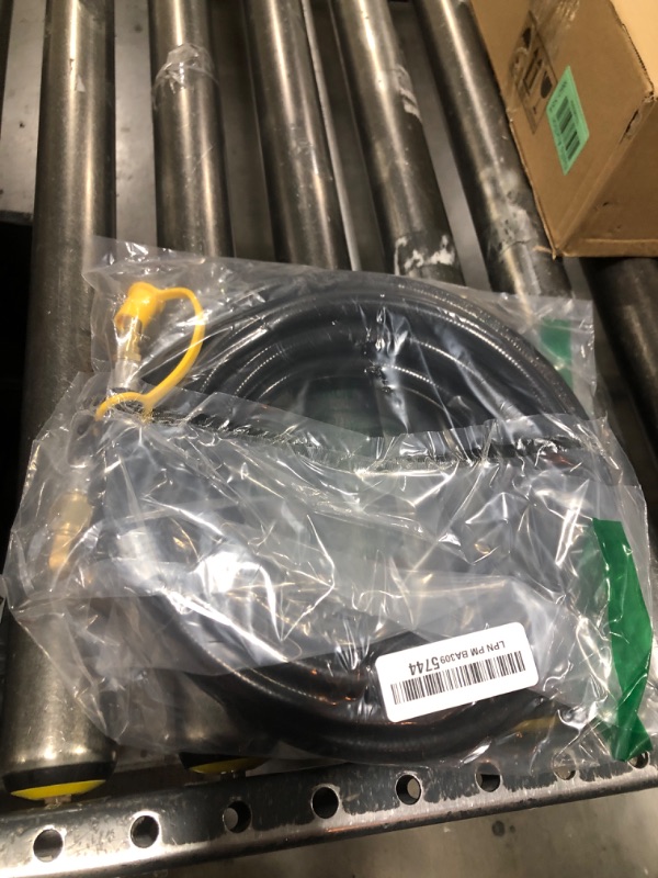 Photo 1 of Eazy2hD 20FT RV Propane Hose, Propane Quick Connect Hose with 1/4" Blackstone Propane Elbow Adapter, LP Quick Connect Hose for RV Grill Blackstone 17"/22" Griddle, Low Pressure LP Gas Hose with Buckle