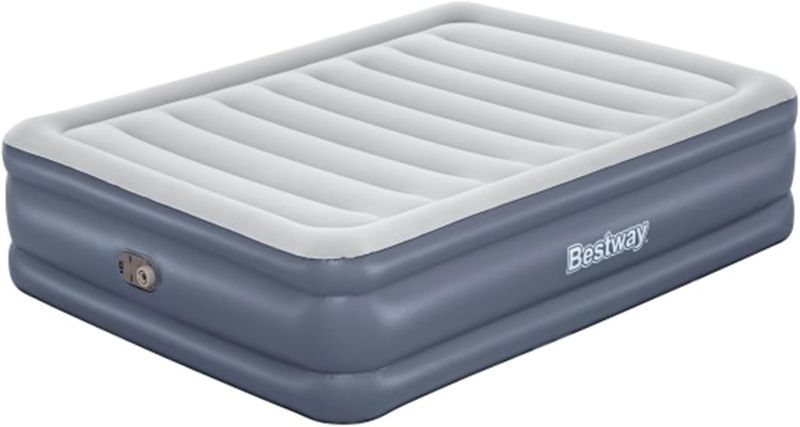 Photo 1 of Bestway Tritech 20 Inch Thick Durable Comfortable Air Mattress Portable Relaxing Blow Up Bed 