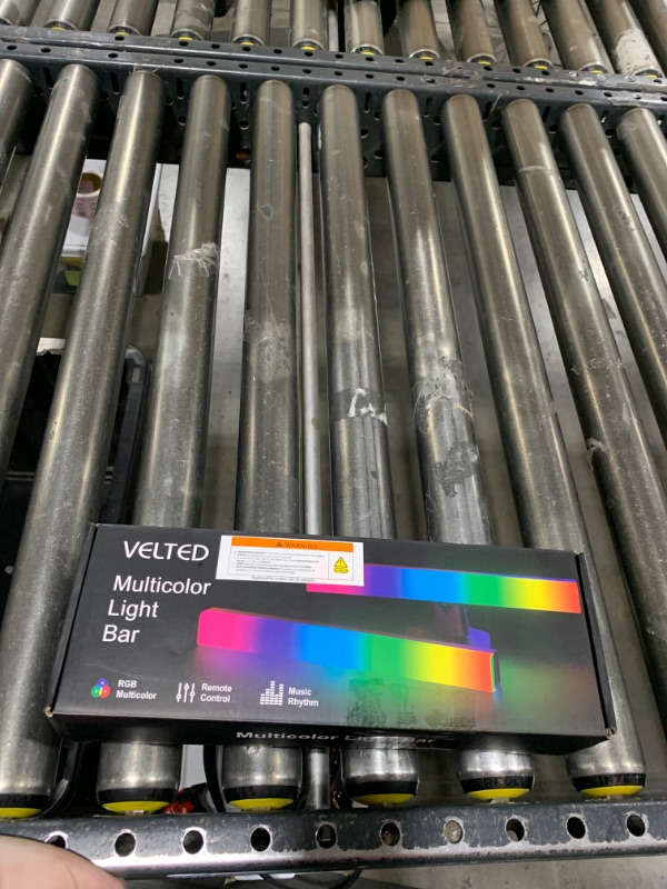 Photo 1 of velted RGB Light Bar, Music Sync RGB IC LED Lights Bars, USB Powered Ambient Lighting, Remote Control Color Changing Gaming TV Backlight, 8 Dynamic Modes for PC Room Monitor Desk