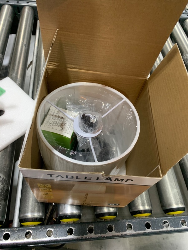 Photo 1 of YYXGOOB Cordless LED Table Lamp,Portables Fabric Shade Desk Lamps, Rechargeable Battery Powered Lighting, Dimmable Light for Dining Room, Bedroom, Bedside, Night Light, Balcony (Black)