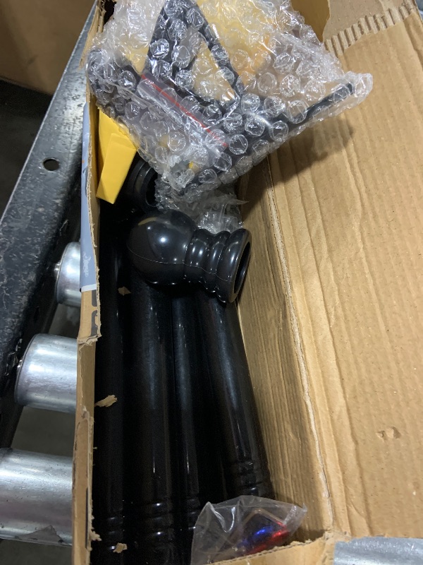 Photo 1 of ZMTECH Flag Pole - Upgraded Bracket, 6 FT Stainless Steel Flag Poles for Outside House, Residential or Commerical, Tangle Free Flag Pole Kit for American Flag (Without Flag, Black)