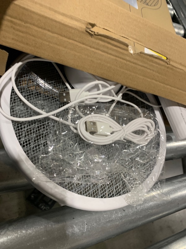 Photo 1 of YISSVIC Electric Fly Swatter 4000V Bug Zapper Racket Dual Modes Mosquito Killer with Purple Mosquito Light Rechargeable for Indoor Home Office Backyard Patio Camping