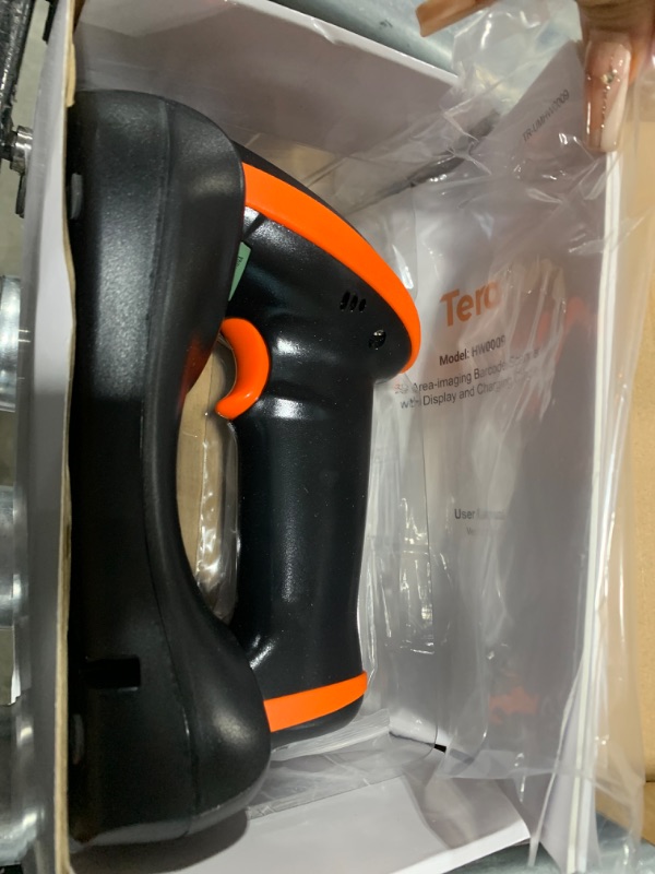 Photo 1 of Tera Barcode Scanner Wireless with Screen: Pro Version 1D 2D QR with Setting Keypad Charging Cradle Works with Bluetooth 2.4G Wireless USB Wired Handheld Bar Code Reader HW0009