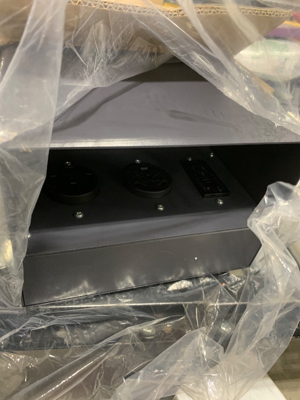 Photo 1 of WILAWELS Temporary Power Outlet Panel, Weatherproof RV Electrical Outlet Panel, RV Electrical Breaker Box with 20/30/50 Amp Receptacle Installed, Prewired Circuit for RV's Campers Motorhomes U65OB06