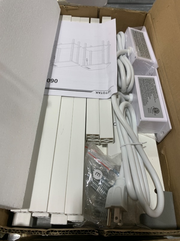 Photo 1 of TUTOTAK Small End Table with Charging Station, Narrow Side Table with USB Ports and Outlets, Set of 2, Skinny Sofa Table, Slim Nightstand, Couch Table, Living Room, Bed Room, White TB01BW0602