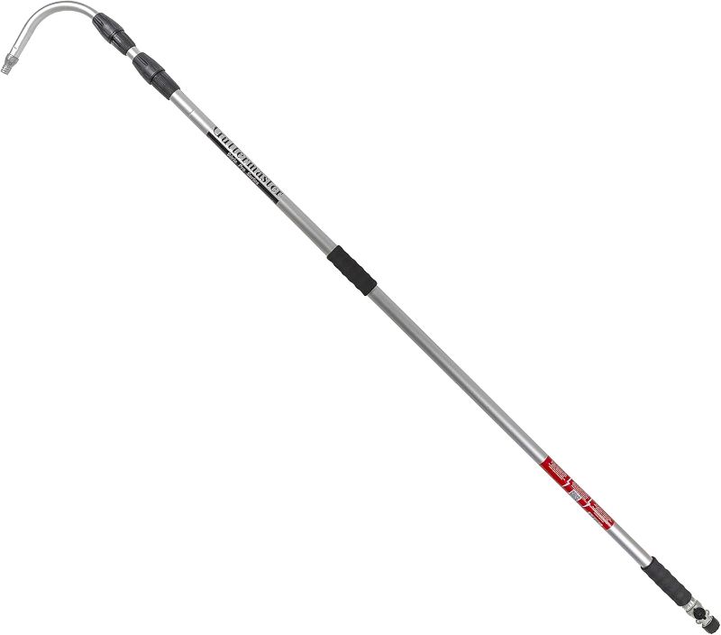 Photo 1 of GutterMaster GM-PRO Pro Telescopic Water Fed Pole with Curved End, Connects to Most Garden Hoses, No Special Attachments Needed, Extends 16 Feet
