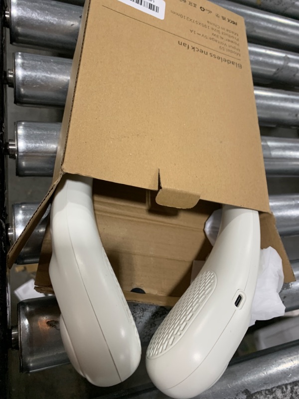 Photo 1 of Neck Fan, Personal Fan with LED Display, USB-C Rechargeable, 5200mAh-Battery, 3-Speed Adjustment & Whisper-Quiet Operation, Perfect for Home, Travel, Sports