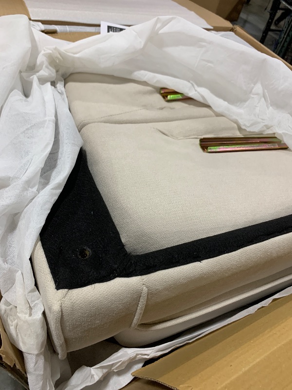 Photo 1 of HOMCOM Button-Tufted Accent Chair with High Wingback, Rounded Cushioned Armrests and Thick Padded Seat, Cream White