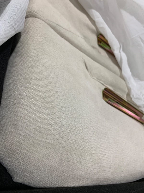 Photo 1 of HOMCOM Button-Tufted Accent Chair with High Wingback, Rounded Cushioned Armrests and Thick Padded Seat, Cream White