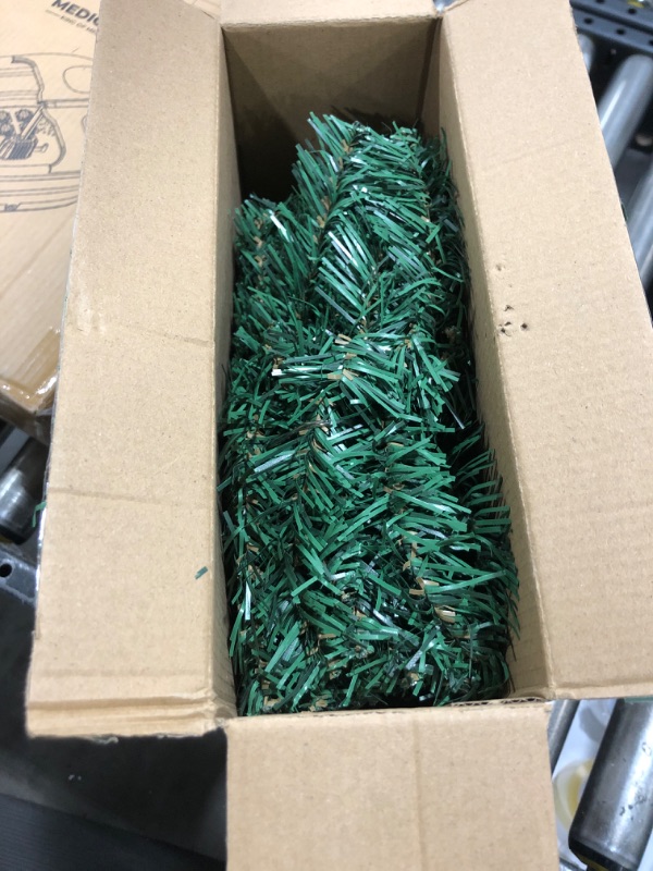 Photo 1 of Choonshow 9ft Prelit Lighted Christmas Garland, Battery Operated Colored Lights Timer, Lighted Christmas Decoration for Indoor Holiday Door Home Mantel Fireplace Stairs Decor