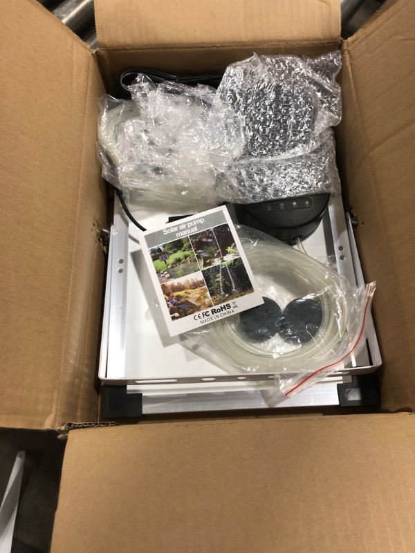 Photo 1 of NFESOLAR 15W Solar Pond Aerator, Solar Aerators for Ponds with 4400mAh Battery 2 Outlets and Power Display, 3 Mode Solar Air Pump for Fish Pond Stock Tank Hydroponics No Noise