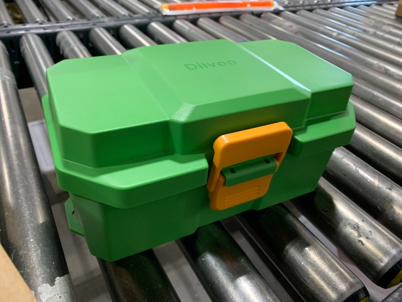 Photo 1 of Diivoo Medium Outdoor Electrical Box Waterproof, IP54 Weatherproof Extension Cord Cover, Outdoor Plug Cover, Outdoor Extension Cord Box, Green