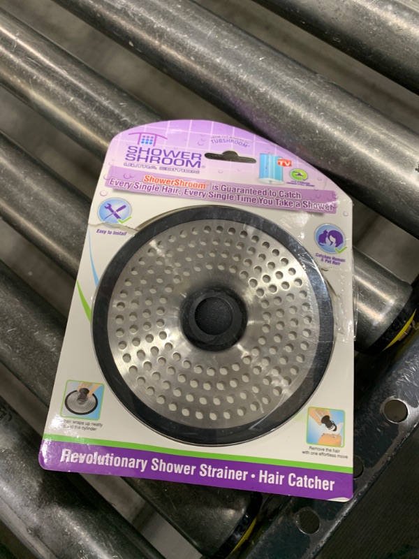 Photo 2 of ShowerShroom SHSULT755 Ultra Revolutionary Shower Hair Catcher Drain Protector, Stainless