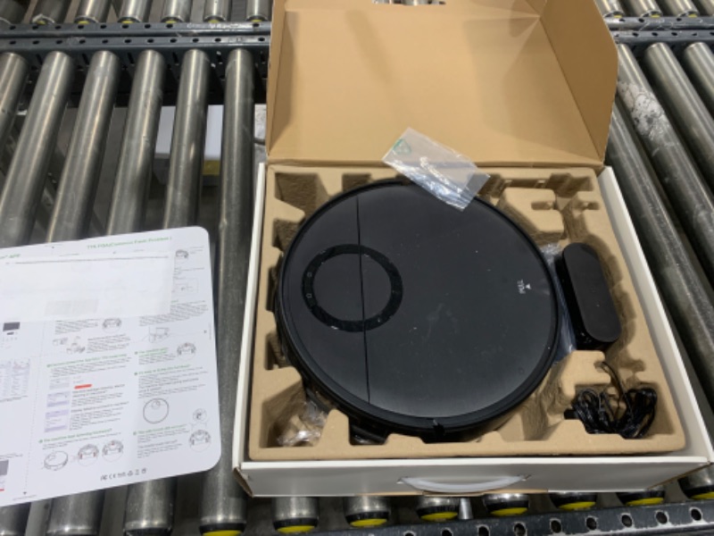 Photo 1 of Robot Vacuum and Mop Combo, 2 in 1 Mopping Robot Vacuum Cleaner with Schedule, Wi-Fi/App/Remote, 2000Pa Max Suction, Self-Charging Robotic Vacuum, Slim, Ideal for Hard Floor, Pet Hair, Low-Pile Carpet