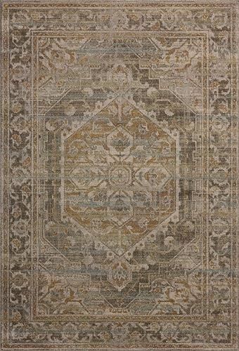 Photo 1 of Loloi Magnolia Home by Joanna Gaines MONA Collection MOA-01 BARK/SUNRISE 7'-6" X 10' Area Rug
