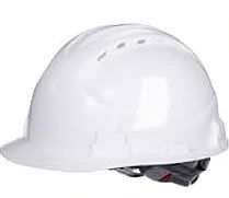 Photo 1 of Leumoi 4 Pt. Suspension Hard Hat Safety Helmet Adjustable Ratchet Hard Hat with Vents and Cotton Brow Pad ABS Construction Hardhat for Men Work Head Protection Supplies (White)