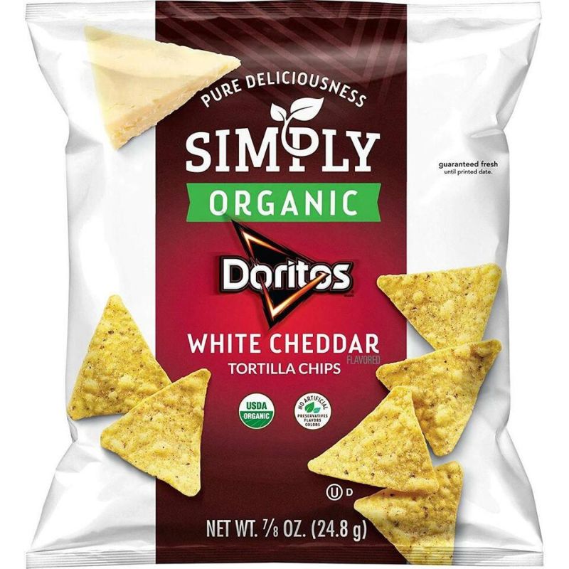 Photo 1 of Simply Doritos White Cheddar, 0.875oz (36 Count), BEST BY 03 DEC 2024