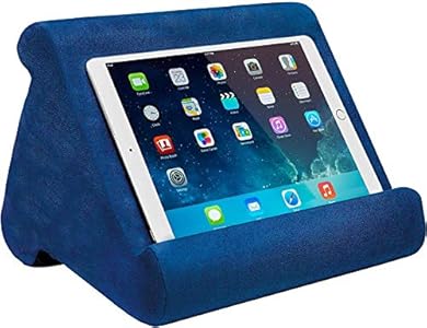 Photo 1 of Ontel Pillow Pad Multi-Angle Soft Tablet Stand, Blue