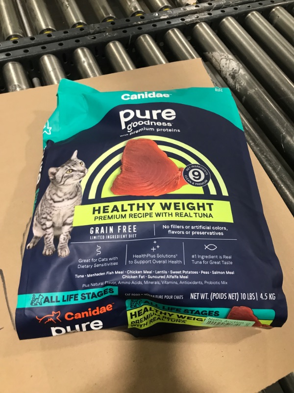 Photo 2 of Canidae Pure Weight Management Limited Ingredient Premium Dry Cat Food, Real Tuna Recipe, 10 lbs, Grain Free