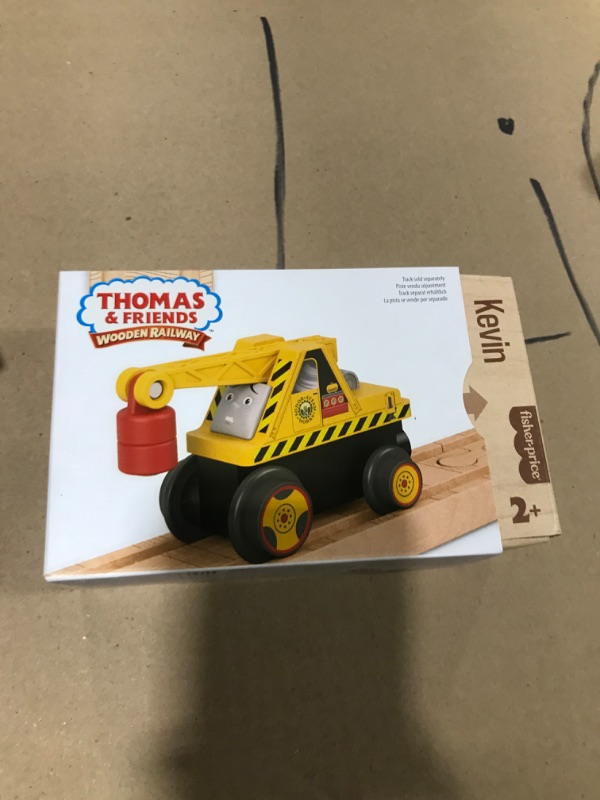 Photo 2 of Thomas & Friends Wooden Railway Toddler Toy Kevin The Crane Push-Along Wood Vehicle for Preschool Kids Ages 2+ Years (Amazon Exclusive)